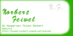 norbert feiwel business card